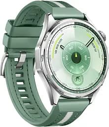 Смарт-годинник Huawei Watch GT 6 46mm Steel with Green Woven Strap (55020FTV) - мініатюра 5