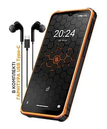 Смартфон Sigma X-treme PQ56 6/128Gb Black-Orange UA UCRF - мініатюра 4