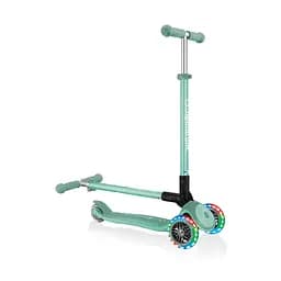 Самокат Globber Primo foldable plus lights, колеса з підсвічуванням, м'ятний (439-206) - мініатюра 9