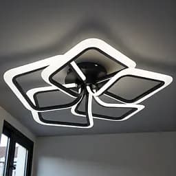 LED-люстра стельового типу Diasha WG5146/5BK 85W, 5 модулів, 3 кольори світла, Ø75 см - мініатюра 2