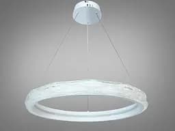 Біла підвісна LED-люстра Diasha 583-600WH, 95 Вт, з пультом, 60 см - мініатюра 4