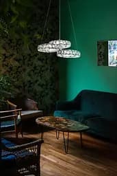 Люстра підвісна Brille кришталева LED 30W WW+NW+CW CH (BR-973S/3) - мініатюра 2