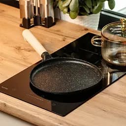 Сковорода для млинців з бортиками різної висоти 23,5 см, чорний Breakfast HP39579B - мініатюра 2