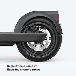 Електросамокат OKAI ES10-NEON Lite Black 9", 300(600)W, 7.8Ah, 30km, 25km\h, 20%, NFC, App,15kg (ES10-B) - мініатюра 10