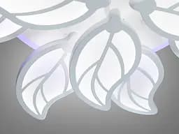 Люстра стельова LED Diasha 8028/8+4WH, 180W, 3200K-6000K, білий акрил, сучасний стиль з диммером та підсвіткою - мініатюра 5