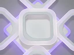 Люстра стельова LED Diasha AS8060/4+1WH, 60W, 3200K-6500K, білий акрил, сучасний стиль, з пультом, диммером, підсвіткою - мініатюра 4