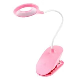Настільна лампа Brille на гнучкій ніжці на прищепці SL-80 3W PINK - мініатюра 3