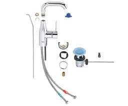 Змішувач для умивальника Grohe Essence М-size одноважільний Хром 30412 - мініатюра 4