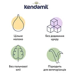 Молочна каша Kendamil з яблуком та чорною смородиною 300 г (2 шт. х 150 г) - мініатюра 3