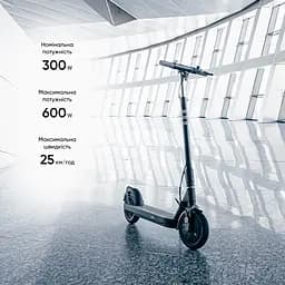 Електросамокат OKAI ES10-NEON Lite Black 9", 300(600)W, 7.8Ah, 30km, 25km\h, 20%, NFC, App,15kg (ES10-B) - мініатюра 8