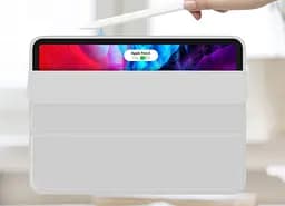 Чохол-книжка CDK для Apple iPad Air 10.9" 4gen 2020 екокожа/силікон Smart Case cлот стилус (011190) grey - мініатюра 5