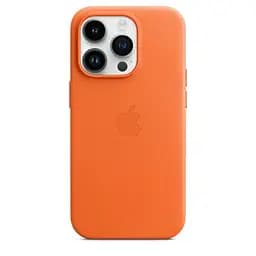 Чохол CasePro Leather Case with MagSafe Orange для iPhone 14 Pro - мініатюра 3