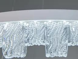 Стильна підвісна LED-люстра для залу Diasha MD78201/600+400WH, біла, 2 кільця, 82 W, акриловий декор - мініатюра 6