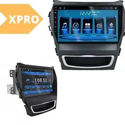 Штатна автомагнітола XPRO Hyundai Santa Fe 2012-2014 / IX45 2013-2017 (9") Android 10.1 (4/32) (КОРОБКА 1) чорна (MER-14149_5671) - мініатюра 6