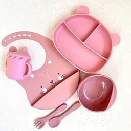 Набір для прикорму Ведмедики BPR img_e6670 pink поїльник із носиком (дитячий) - мініатюра 2