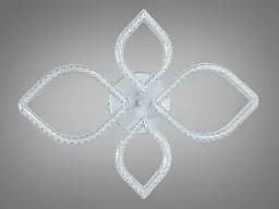 Стельова LED люстра Diasha MX4773/2+2WH 68W, 3740 lm, 53x69 см, біла - мініатюра 5