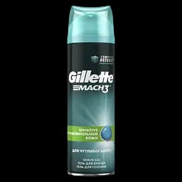 Гель для гоління Gillette Mach 3 Sensitive гіпоалергенний 200 мл - мініатюра 2