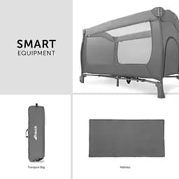 Дитячий манеж Hauck Sleep N Play Go Plus Grey, сірий (60081-8) - мініатюра 5