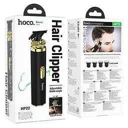 Машинка для стрижки волосся Hoco HP22 Retro engraving Black - мініатюра 3