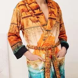 Халат жіночий з плюшевого велюру ексклюзивний Egypt 18363 L-XL - мініатюра 5
