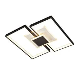 Люстра стельова LED Levistella 7871027, 74W, біло-чорна, з пультом, сучасний стиль для дому - мініатюра 4