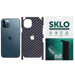 Захисна гідрогелева плівка SKLO Back тил+грани+лого Carbon для Apple iPhone 7 plus/8 plus 5.5 Чорний