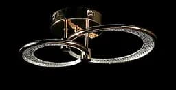 Люстра стельова LED Splendid Ray LT98120/1+1, 2 лампи, золото, білий, сучасний стиль для дому - мініатюра 2