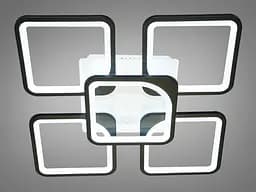 Люстра стельова LED Diasha 8060/4+1BK 115W, 6325 лм, чорний, сучасний стиль, діаметр 57 см - мініатюра 2