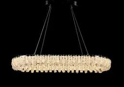 Сучасна підвісна кришталева люстра L33038/800x380/1 LED (CH) - хром, 120 Вт, діаметр 80 см, від 17 до 25 м2 - мініатюра 5
