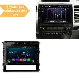 Штатна автомагнітола XPRO Toyota Land Cruiser 200 2016 (9") Android 10.1 (4/32) чорний (MER-14137_5408) - мініатюра 2