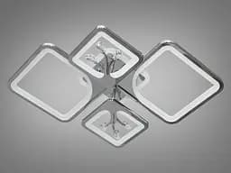 Сучасна стельова LED-люстра Diasha 8157/2+2HR LED 3color dimmer, 83W, 4565 lm, димер - мініатюра 5