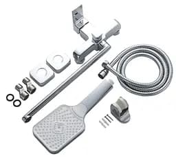 Змішувач для ванни Lidz Orion 005 Chrome з душовим гарнітуром LDORI005CRM48094 - мініатюра 6