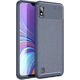 Чохол-накладка iPaky Carbon Fiber Series/Soft TPU Case Samsung Galaxy M10 Blue