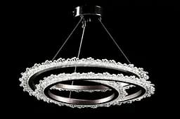 Люстра стельова LED Splendid Ray L147/1, 1 лампа, хром, білий, сучасний стиль, регульована висота 30-100 см - мініатюра 2