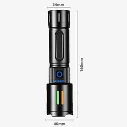 Ліхтар ручний акумуляторний BL BL-611-TG FLUORESCENCE zoom 1x26650 або 3xAAA - мініатюра 6