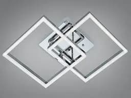 Стельова LED люстра пульт 64Вт хром 11 квадратів - мініатюра 4