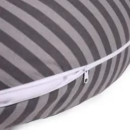 Подушка для вагітних та годування MirSon №5016 Color Line Stripe Gray 30х170 см сіра (2200010969764) - мініатюра 3