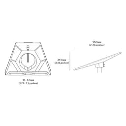 Кріплення перехідника для труб Starlink Standard Pipe Adapter до Starlink Gen3 REV4 (73-00575) - мініатюра 13