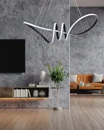 Підвісний світильник, люстра Goldlux 331847 Flavia XL LED 1x44W 4000K 5300Lm IP20 чорний - мініатюра 2