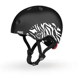Шолом захисний Scoot and Ride з ліхтариком 45-51 см (XXS/XS) зебра - мініатюра 3