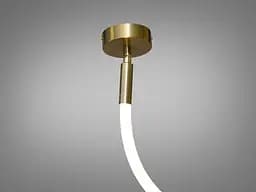 Люстра стельова LED Diasha SY9610-1500GAB, 17W, бронза, для коридору, вітальні, спальні, офісу, кафе - мініатюра 3