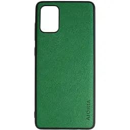 Чохол Aioria Cross Pattern Case для Samsung Galaxy A71 Green