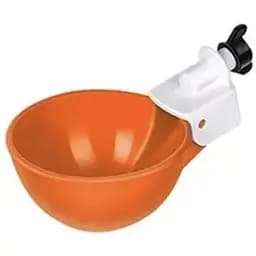 Поїлка для поїння курей автоматична, чашки годівлі, пластикові, помаранчевого кольору, 4 шт в наборі