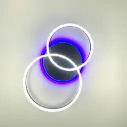 LED люстра на 2 кільця з RGB підсвіткою Line.F А 55061/2В RGB BK - мініатюра 4
