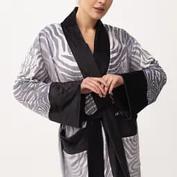 Кімоно жіноче з плюшевого велюру Kimono Luxury 18377 S - мініатюра 4