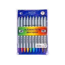 Дитячі Фломастери "Двосторонній" COLOR-IT 108-10F 10 кольорів - мініатюра 4
