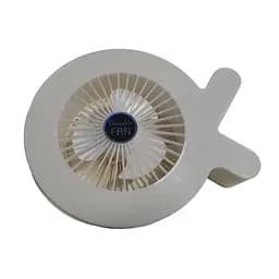 Настільний акумуляторний вентилятор Desktop Fan S37 з RGB-підсвіткою, 3 швидкості, 2,8 Вт, жовто-білий - мініатюра 5