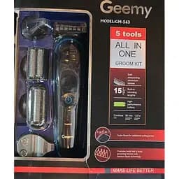 Професійна акумуляторна бездротова машинка триммер Geemy GM 563 5 в 1 - мініатюра 6