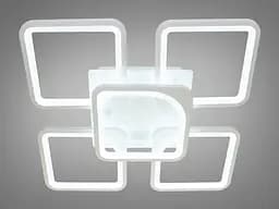 Світильник стельовий LED Diasha 8060/4+1WH 115W, білий, 57 см, сучасний стиль - мініатюра 2