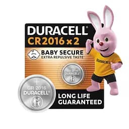 Батарейка Duracell CR 2016 / DL 2016 * 2 (5007667/5010969/5014810) - мініатюра 2